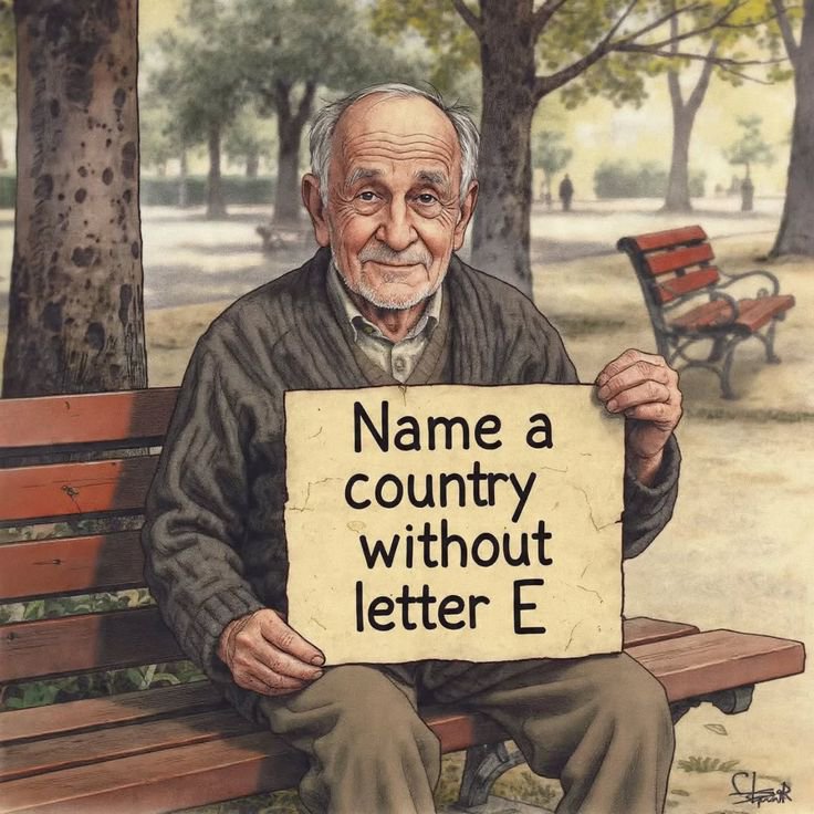 dttania1ojx's tweet photo. Name a country without letter E? https://t.co/0tdLlsviIY