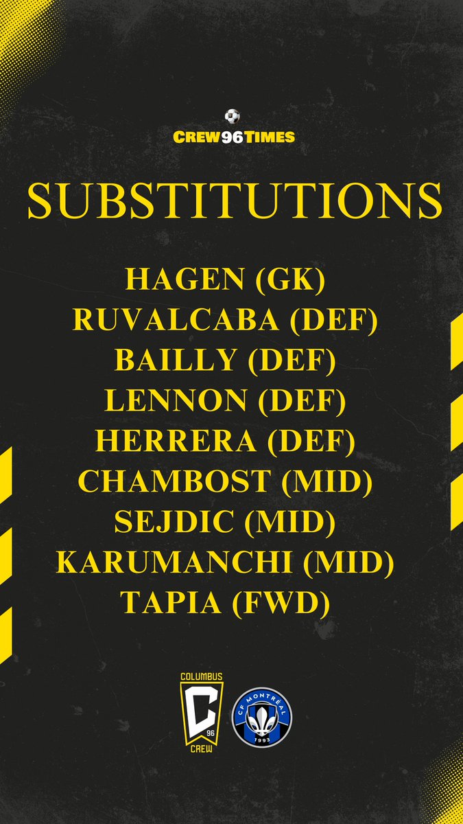 Crew96Times's tweet photo. Tonight's Black & Gold team news 🤟⚽️
Go Crew
#Crew96 | #ForColumbus https://t.co/ny9quMVkkJ