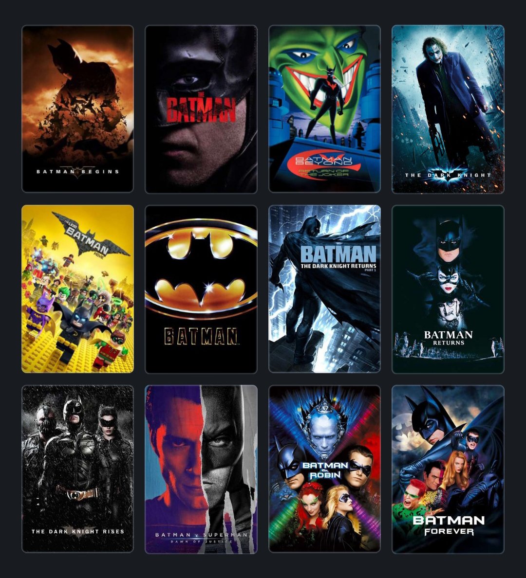 Stroke_Fk's tweet photo. This is My ranking of Batman movies i've seen
#BatmanDay🦇 https://t.co/paP3o1WQC8