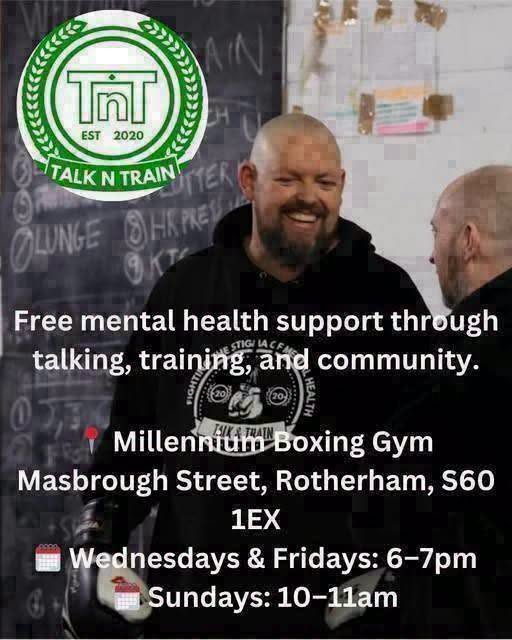 Stag_RosePPG's tweet photo. #Sunday 10 - 11am
#FREE Boxing Fitness session @talkntrain Millennium Boxing Gym Masbrough St S60 1EX
🥊🥊 For all abilities; improve your fitness, well being and mental health 🥊🥊
#talkandtrain #fightthestigma #fitness #PeerSupport #livedexperience #ITSOKAYTOTALK https://t.co/adE0vVoY5K