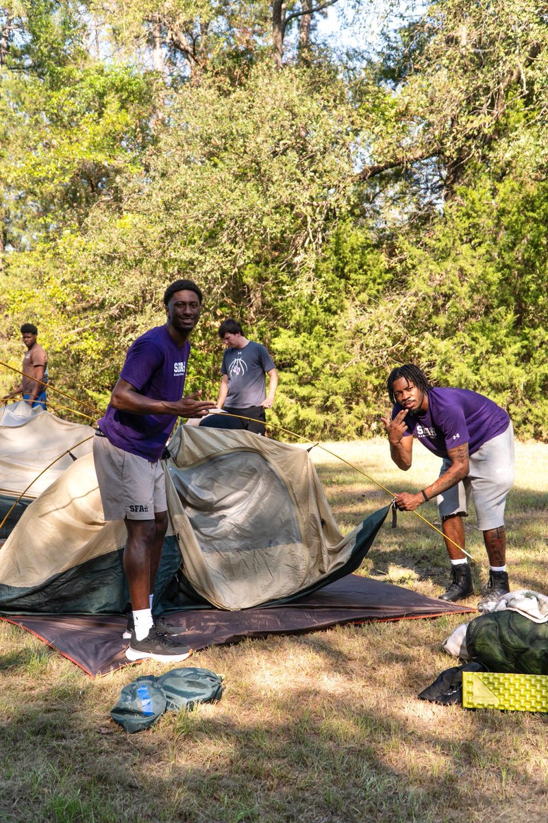 SFA_MBB's tweet photo. Time well spent together at the Jacks Team Retreat 🪓🪵🏕️

#AxeEm x #WinTogether https://t.co/FPfiDD1WeM