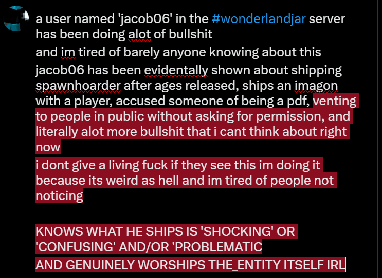 microM90's tweet photo. #wonderlandjar
i dont care if he sees it he should know how weird this is😂😂 https://t.co/K4HlyqzQOB