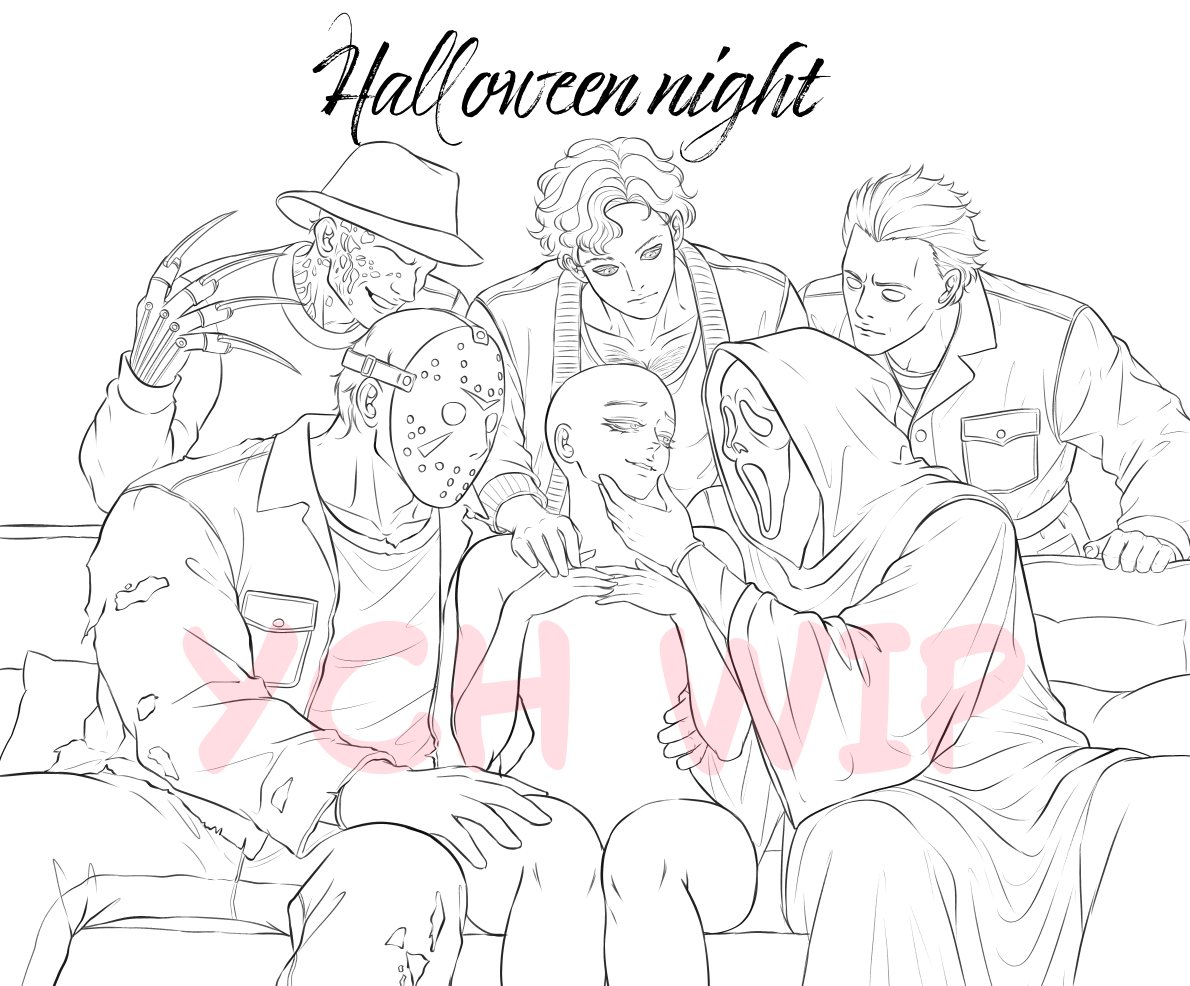 artbyfrutilla97's tweet photo. i’m cooking up some things for halloween in my vgen, I’m still not completely convinced by this ych, so I might have the new Halloween ychs ready tomorrow or monday!! >< https://t.co/hwPq6w4bZS