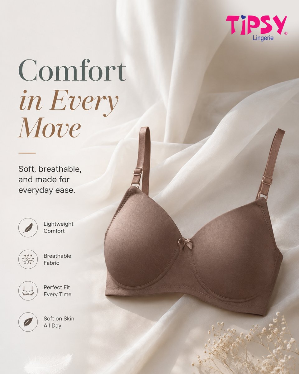 maithooo_15's tweet photo. Photo by Tipsy Lingerie on August 14, 2026. May be an image of a bra and text saying: “TIPSY Lingerie. Comfort in Every Move. Soft, breathable, and made for everyday ease. Lightweight comfort, breathable fabric, perfect fit every time, soft on skin https://t.co/8STStQaJfl