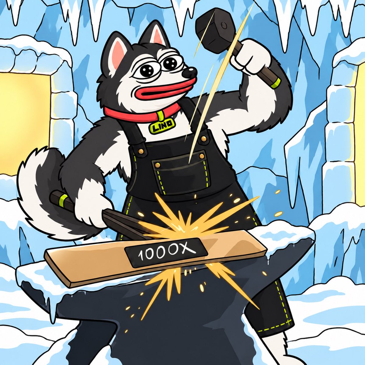 linodogeinu's tweet photo. Bro said “1000x” and started forging it himself 💀 https://t.co/JXNf9y6Yaw