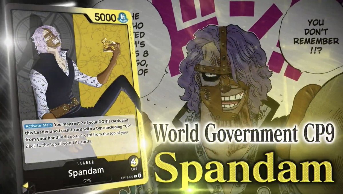 card_onepiece's tweet photo. 【起動メイン】
自分ドン2枚とこのリーダーをレストにし、CPを含む特徴持つカード1枚を捨てることができる:
デッキの上から1枚までをライフの上に加える。 https://t.co/XZX3pvZEZY