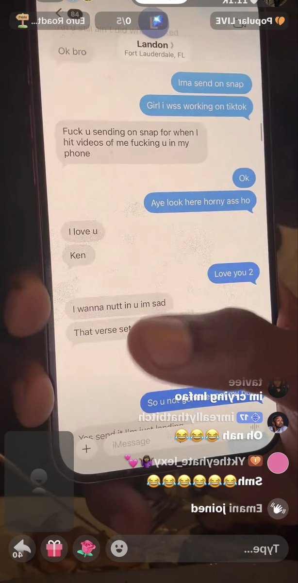 kennedimooree's tweet photo. this is so sick 😂 look what Ken and Landon was texting each other behind poodies back like these niggas would get on the internet and fake a persona like they are in love and do grimey shi like this @Poodiem16 you deserve find real love ❤️
#landon 
#poodie https://t.co/PSWm3U6Vou