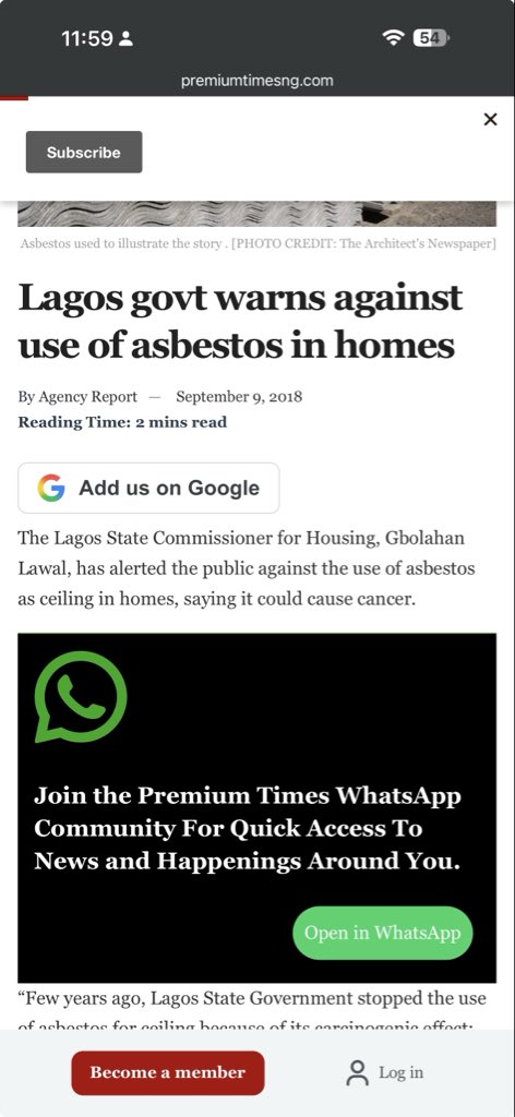 OtunbaBrickz's tweet photo. @OmotolahC Asbestos causes cancer! https://t.co/OioP2D1kQu