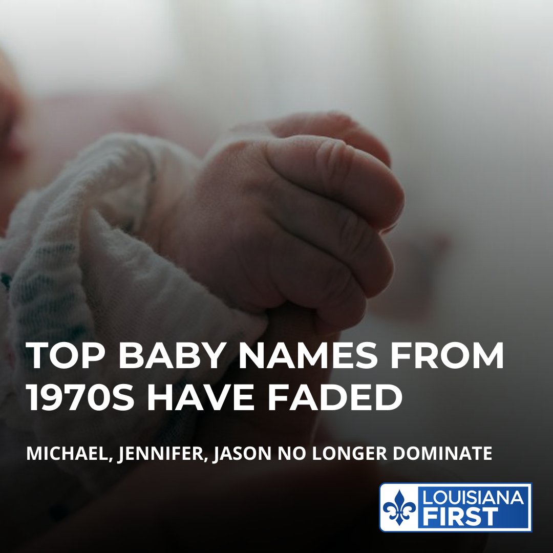LAFirstNews's tweet photo. There’s a good chance that, if you’re in your 50s, your name is one of three that were topping the charts in the 1970s. https://t.co/iGxBlcV42p