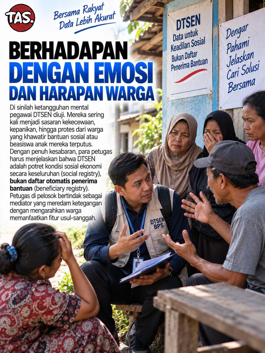Elga_dhika's tweet photo. Ketegangan yang sempat menguji kesabaran kini mencair sepenuhnya menjadi obrolan santai ditemani segelas kopi hangat. Setiap Pejuang Data tahu bahwa di balik penolakan awal di lapangan, selalu ada hati yang menyambut dengan tulus. #MengabdiDenganHati https://t.co/YoDV9rJobS
