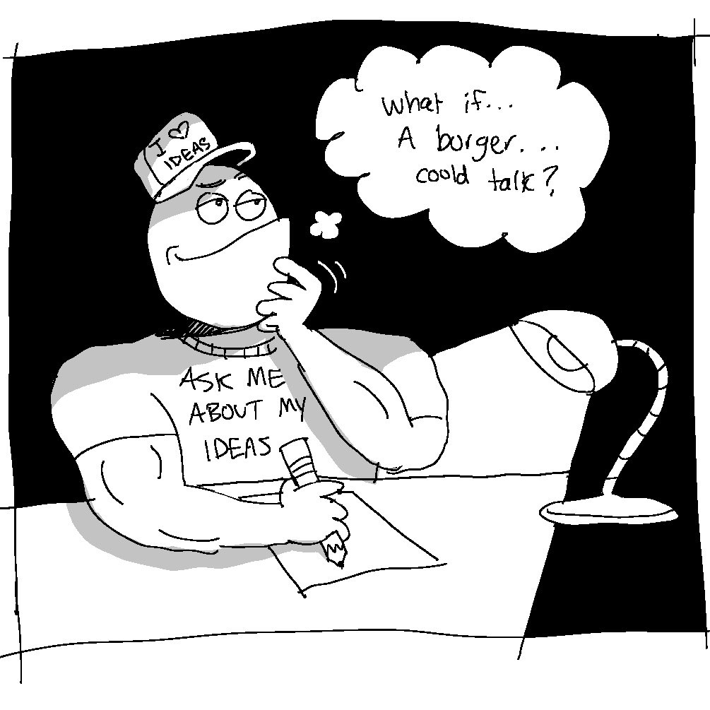 snailstew's tweet photo. How it feels to have ideas https://t.co/XOq4tzHdUq