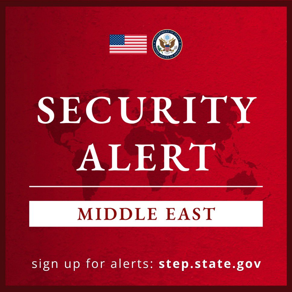 sentdefender's tweet photo. After a widespread State Department alert for the Middle East, U.S. President Donald J. Trump is set to return early from Camp David, citing the potential for significant escalation in the region due to the Houthi’s attacks against Saudi Arabia, the president will return early from Camp David.