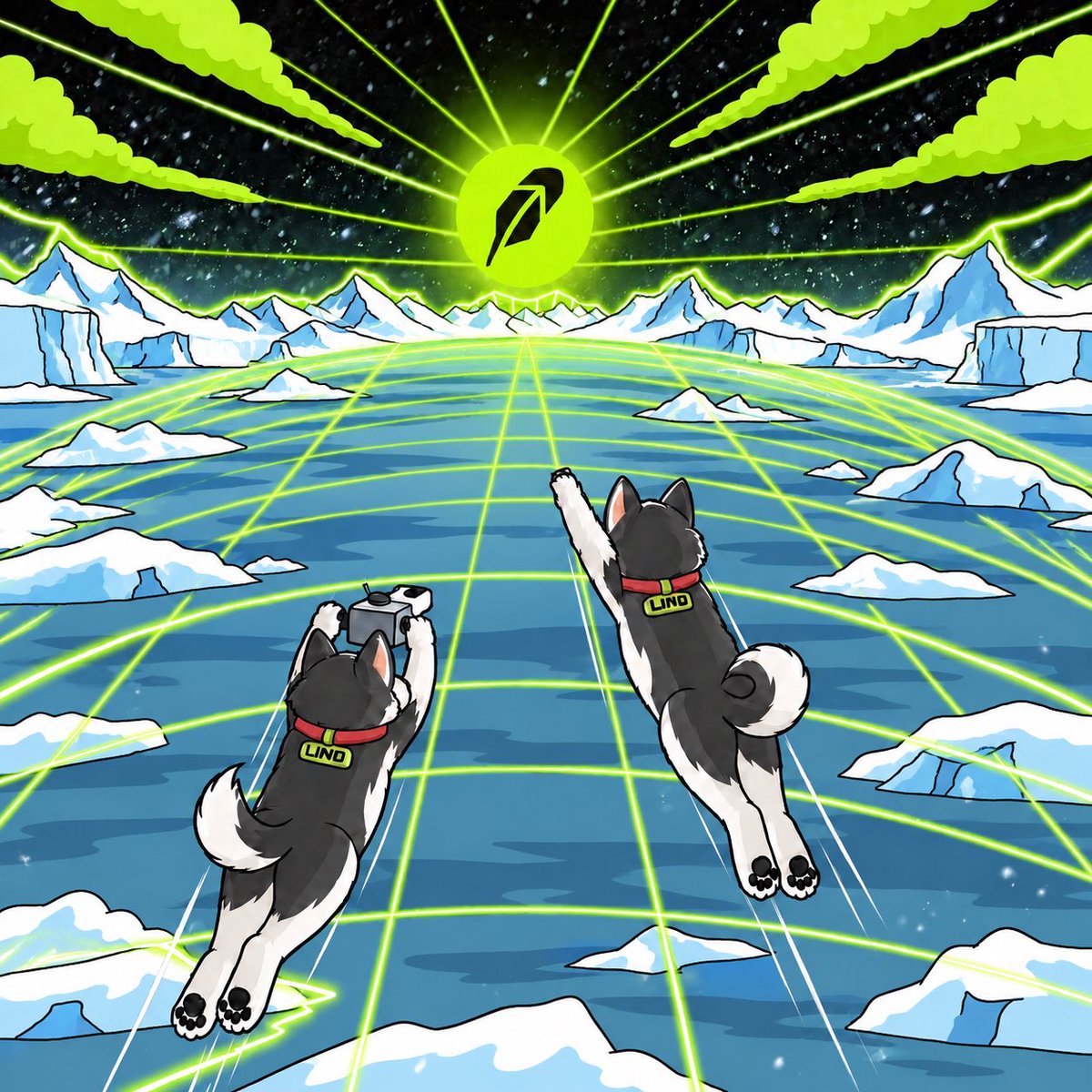 linodogeinu's tweet photo. First we crossed the ice — now the whole map is starting to glow green. https://t.co/WTl35yjVxv