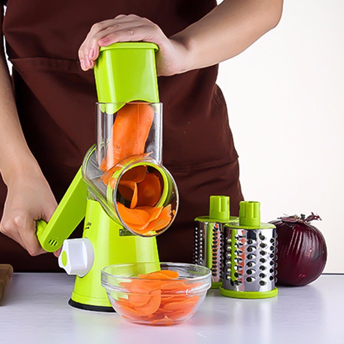 UnicunShop's tweet photo. Achieve perfectly uniform slices every time with our Round Mandoline Slicer! It's ideal for everything from thick-cut fries to delicate vegetable ribbons. Upgrade your kitchen prep today! https://t.co/RnoIambMwI
#kitchentools #mandolineslicer #cookinghacks #foodprep https://t.co/FLXJLRSEEm