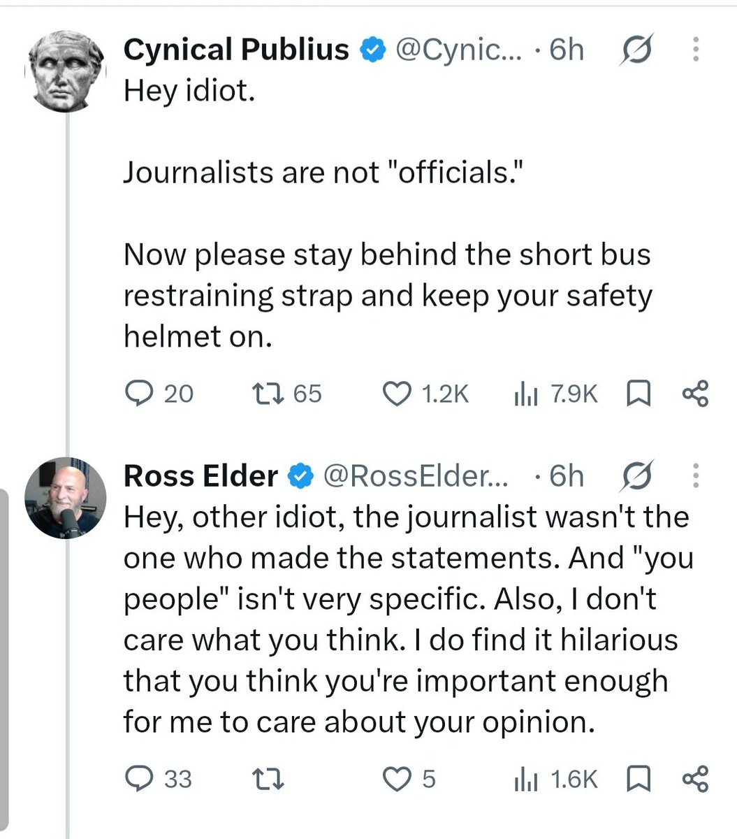 LakeCountryRob's tweet photo. @RossElderWrites @CynicalPublius Ouch, talk about getting ratioed. https://t.co/VVl9ftil0e