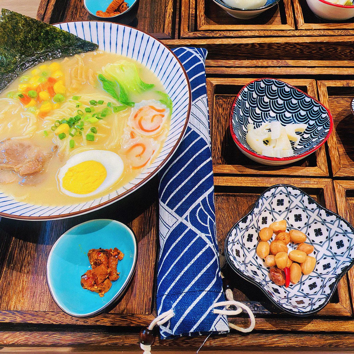 hglamdh's tweet photo. Just found the coziest hidden ramen spot in downtown! Their miso broth is velvety, noodles perfectly chewy, and that soft-boiled egg Chef’s kiss 10/10 would slurp again! https://t.co/ifMv74SThX