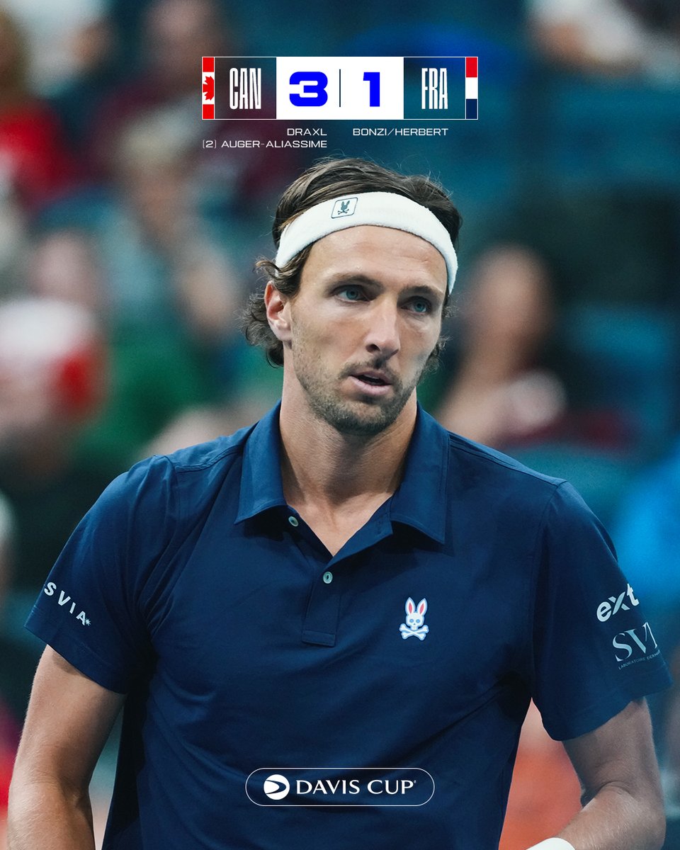 FFTennis's tweet photo. Entamé au Portel, le parcours des Bleus s'arrête à Québec.
Rendez-vous en février prochain pour le 1er tour de la Coupe Davis 2027 🇫🇷
#DavisCup #EspritBleu https://t.co/Kp5eBI2lLj