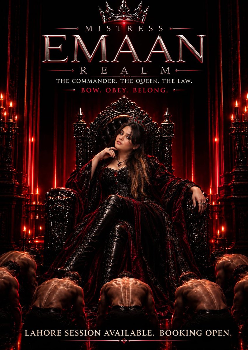 MistressMEmaan's tweet photo. 👑 Queen EMAAN is back with pure power and energy
Lahore $e$sion available booking opéñ 
Çont@ct on wh@tsapp for booking
03271932556
+971555285579

@FemdomGalaxyy @Femdom @pakistani_feet @Pakistani_vid 
#mistressEmaan #lahore$e$$ion 
#femdom #bdsmِ https://t.co/vsbEgDYkaH