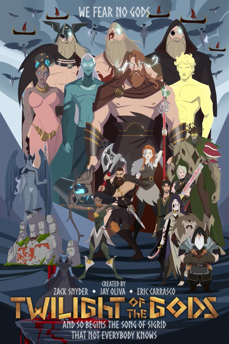 Cris_Arriagada's tweet photo. And so begins the Song of Sigrid that not everybody knows! @ZackSnyder's #TwilightOfTheGods on @Netflix!
@jayoliva1 @erictcarrasco @NetflixGeeked #WeFearNoGods #Odin #Freya #Loki #Thor #Baldr #Valkyrie #Tiwaz #Hel #Sigrid #Leif #Thyra #Hervor #Egill #SeidKona #Ulfr #Andvari #TotG https://t.co/5Sr5o9lplv