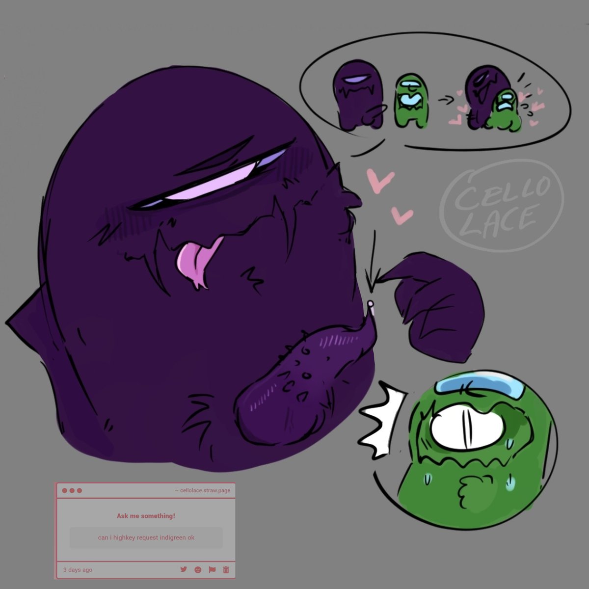 cello_lace's tweet photo. first r0damr1x post! just wanted to get a hold of how id draw indigo in my style🤷‍♂️ verryyy haairy gehehe💕🍌 #AmongusNSFW #rodamrixNSFW https://t.co/lMXMEBvbBH