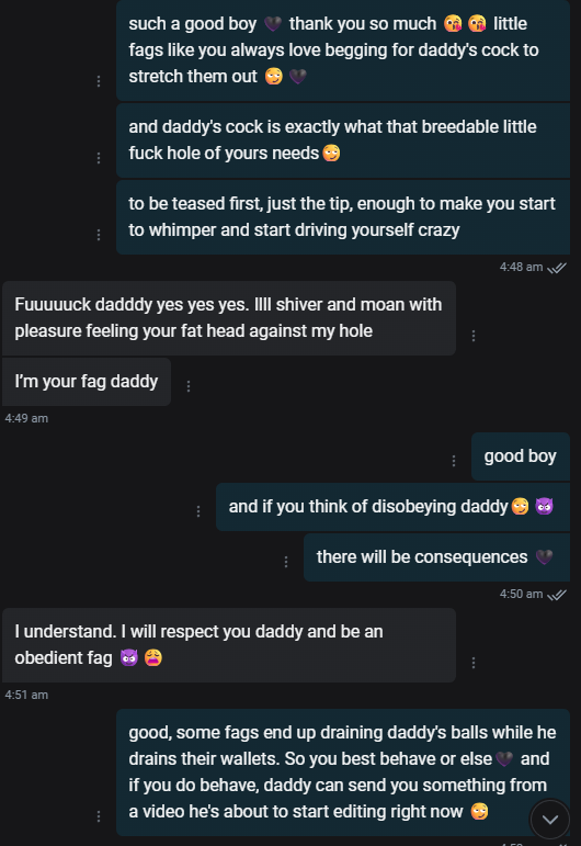 CheatingSlutsX's tweet photo. Sexting is easy 🖤
It gets me so turned on knowing you’re touching yourself while you chat with daddy 😏😘
#nsfw #nsfwtwt #daddy #esex #sexting #snap https://t.co/NUmSM7d1qJ