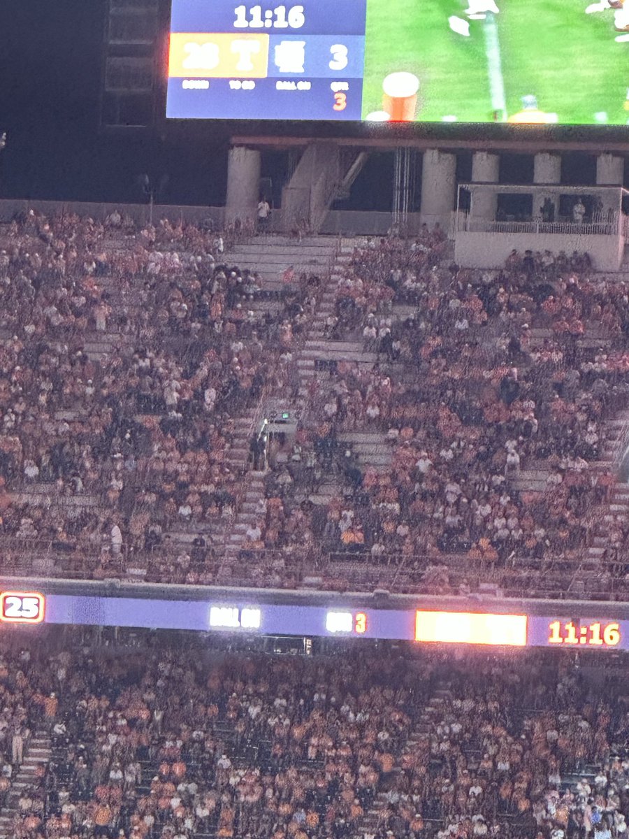 DanielOverton_'s tweet photo. Why do some people  cry about the donor and booster seats but never say anything when these seats are emptying out at the half? https://t.co/OxvoM0eY1G