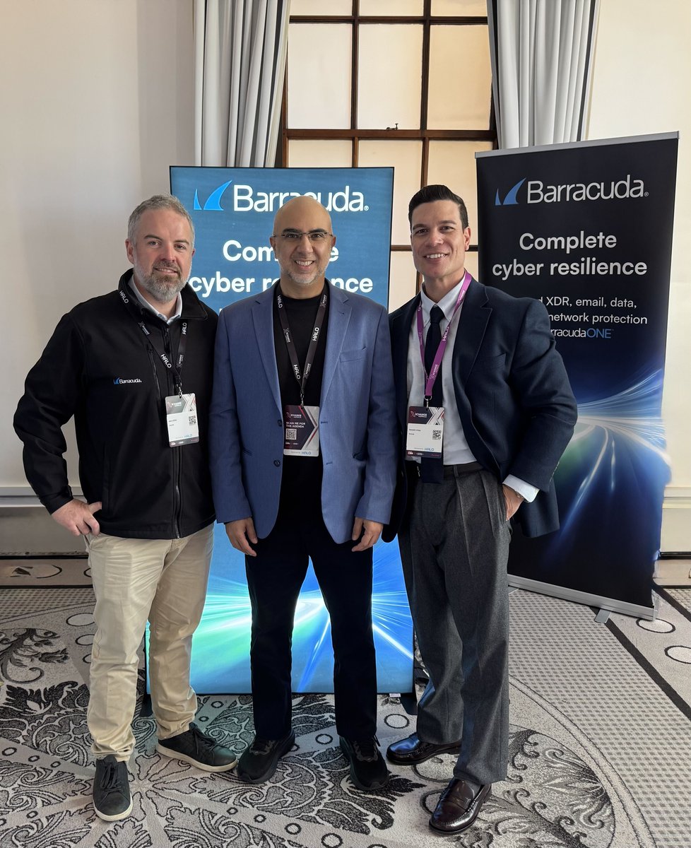 BarracudaMSP's tweet photo. From the Sydney waterfront to the event floor, XChange Australia was full of valuable conversations about helping MSPs grow, differentiate and strengthen their cybersecurity offerings. Thanks to everyone who spent time with us!

#BarracudaONEplatform #XChange #cybersecurity https://t.co/0nezM7gBZZ