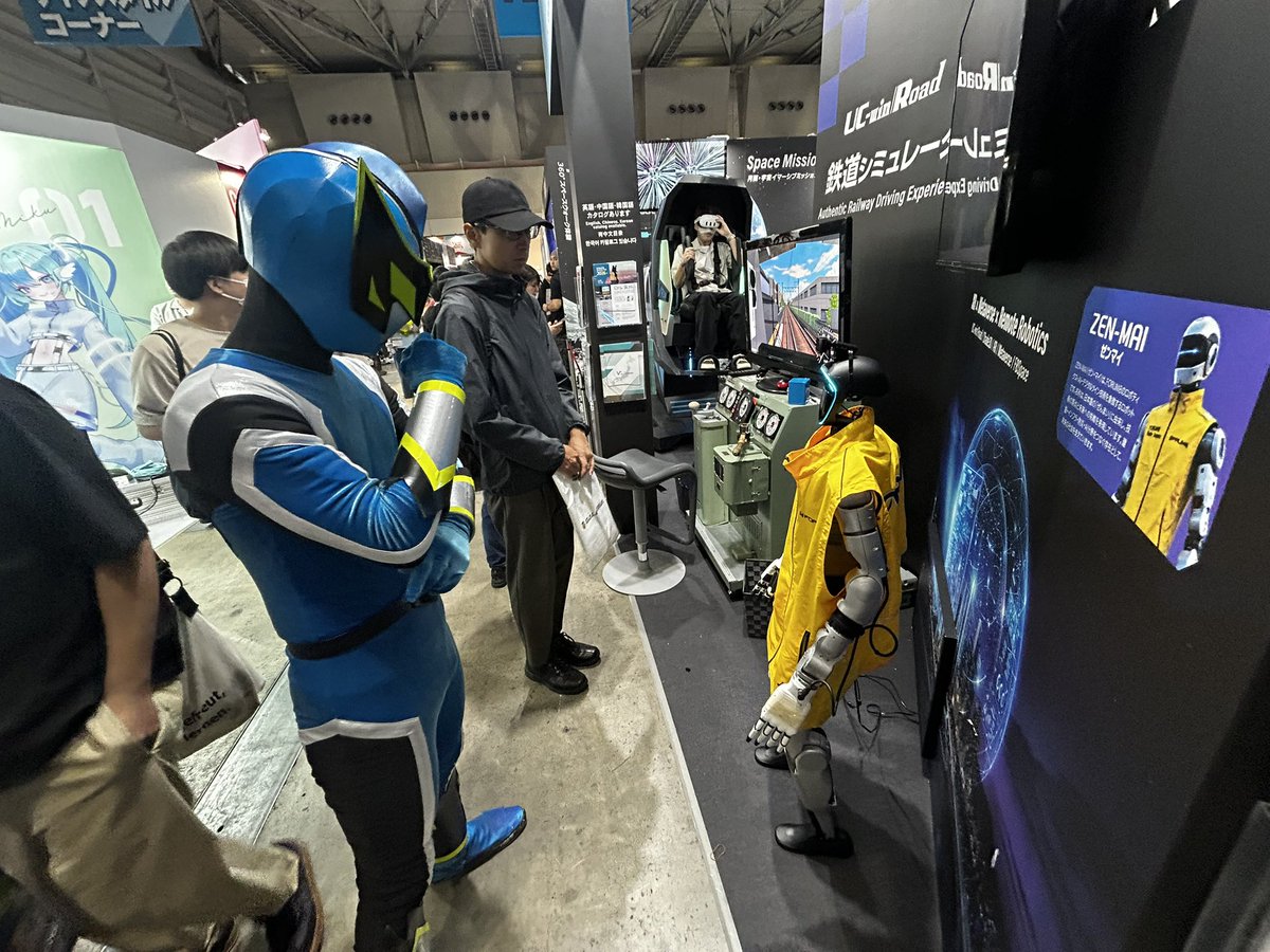 magnumjr2's tweet photo. 【#東京ゲームショウ2026】

電脳Gメン #クラスバーン 大活躍！
ROOXさん @roox_jp のブースで
VR睡眠の体験コーナーを応援中！

会場で待ってるぜ！

#TGS2026
#cluster https://t.co/URmtHujbhO