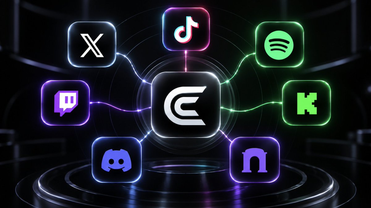 GetCashedMoney's tweet photo. Every social platform, and the creator never lifts a finger.

The money shows up directly on the social platform: 𝕏 Money on @X, gifts on @TikTok_us, bits on @Twitch. 
No wallet. No claim. No idea it was crypto.

𝕏 / Spotify are live. The rest is coming sooner than you expect. https://t.co/1mIxI5IUQG
