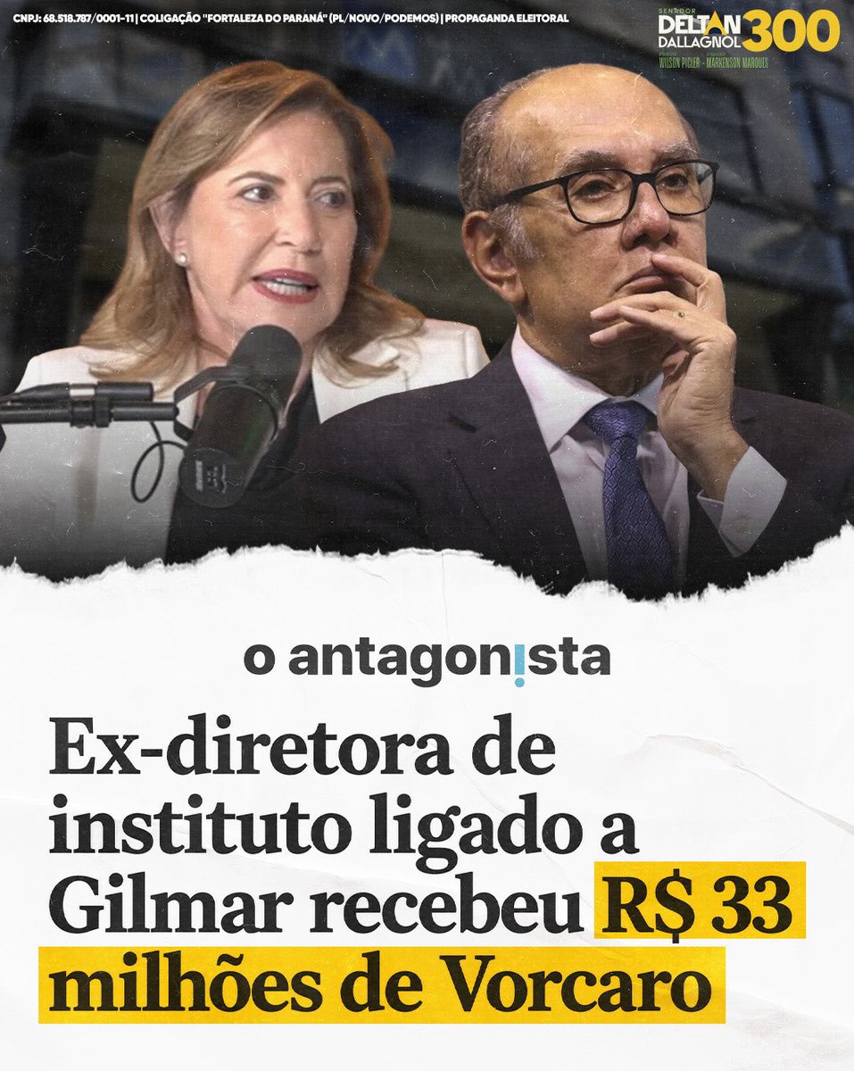 Mallfoyo's tweet photo. @gilmarmendes Essa é a tal ética da máfia? https://t.co/aXBNexeyid