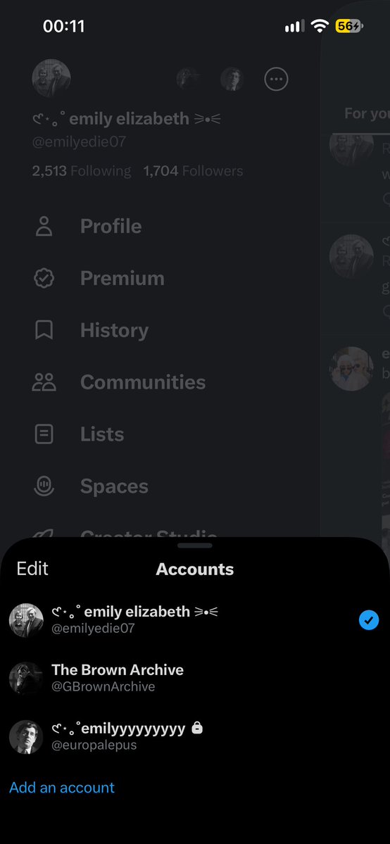 emilyedie07's tweet photo. idk what’s happening but i didn’t do diddly squat x can’t reply to the tweet and they deleted my replies so x added proof obviously i haven’t fucking taken over the main i csnt even see it and also dont fucking care lol https://t.co/MBTt02o5Lu