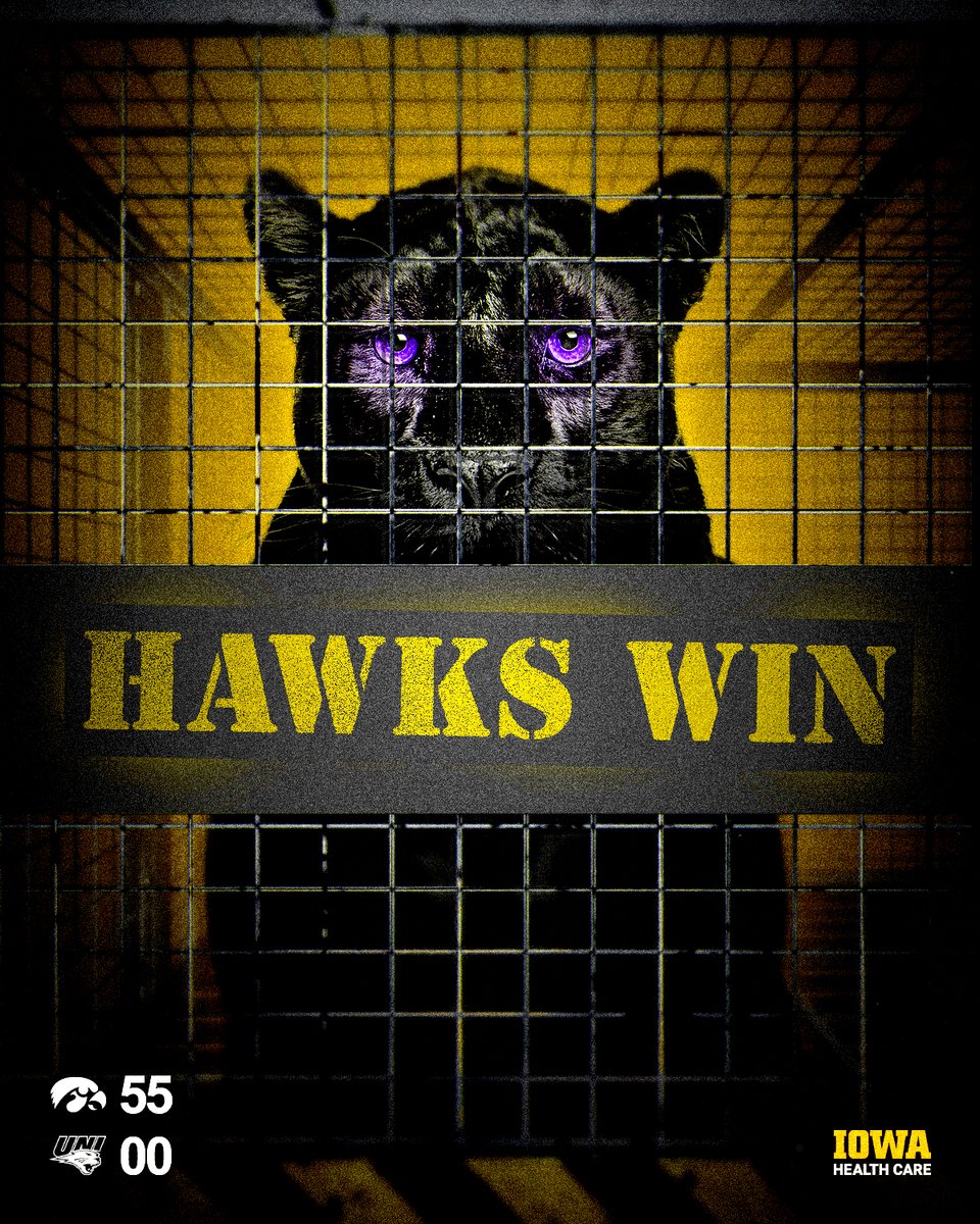 HawkeyeFootball's tweet photo. Hawks on top. https://t.co/f5RKIgnH9x
