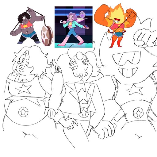 Tanjunebi's tweet photo. All of Stevens Fusions (excluding obsidian) https://t.co/KxSCCJWqff