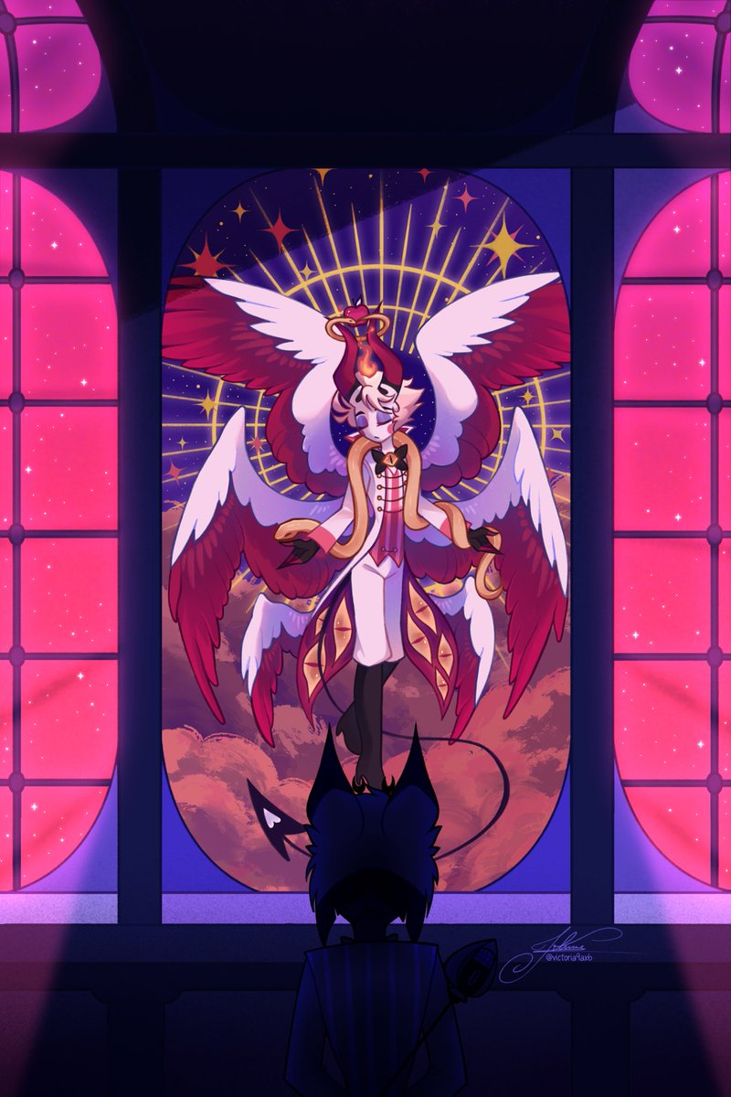 Victoria9ax6's tweet photo. I looove the tapestry art of him coming out I had to make my own version too ><

#hazbinhotel #lucifermorningstar #radioapple https://t.co/PGfldaOvpA