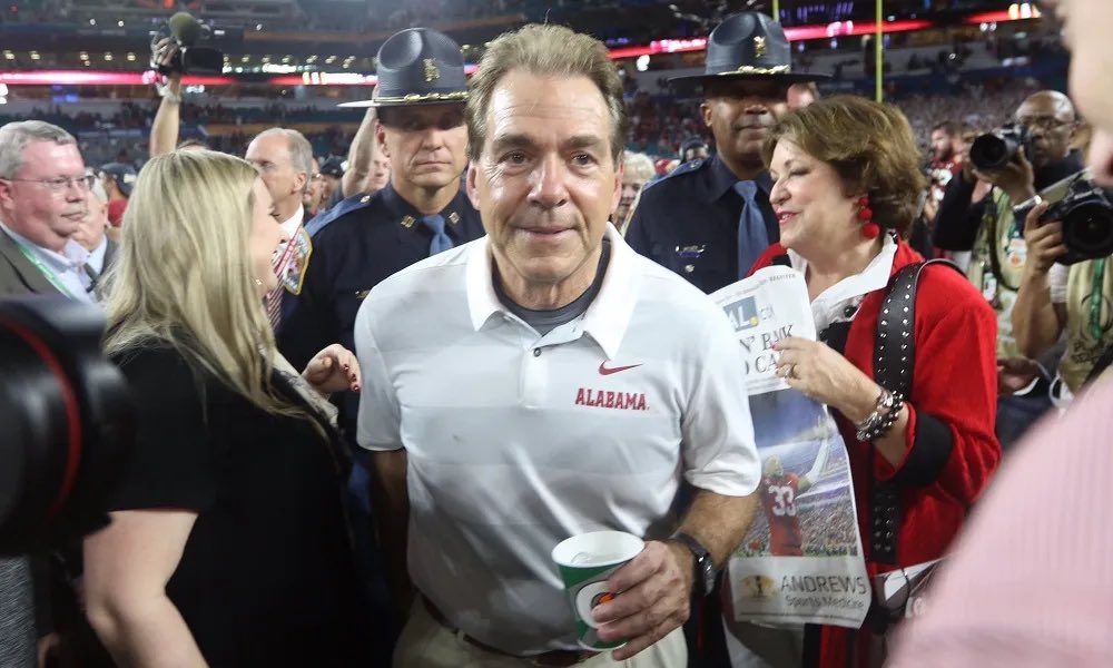 br_betting's tweet photo. How Alabama fans are feeling after the rain delay might have saved their season 😂 https://t.co/8D0CxP759N