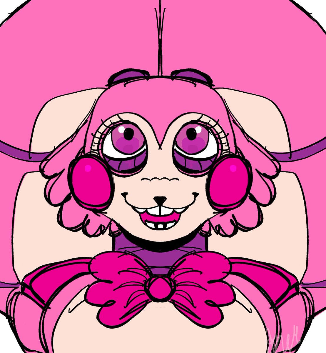 AngieV1rus's tweet photo. THIS IS TOY LOLLY!! I made her cause withered bonnie x toy chica is very dear to me and when I see it I think "but what if toy chica was me tho" and I like toy bonnie and I like bunnies so I put them together to make an oc to live my dream https://t.co/Xy8dEz7BMb