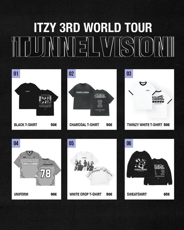 AshtonOffRoute's tweet photo. @harveywokeup @nbdylikeryu it’s a lot hard to see on a phone rather than a computer. the sweatshirt at the bottom left has the months on them. Looks like august/september. And there’s no way they’re keeping this tour going until mid 2027. they either have new dates planned or none at all https://t.co/jZh4SF6AVZ