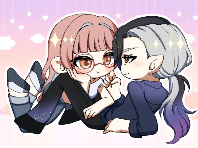 kuzuha12's tweet photo. #葛葉のカプ絵 
おなそら自陣🌙☀ https://t.co/8pZSf1u22T