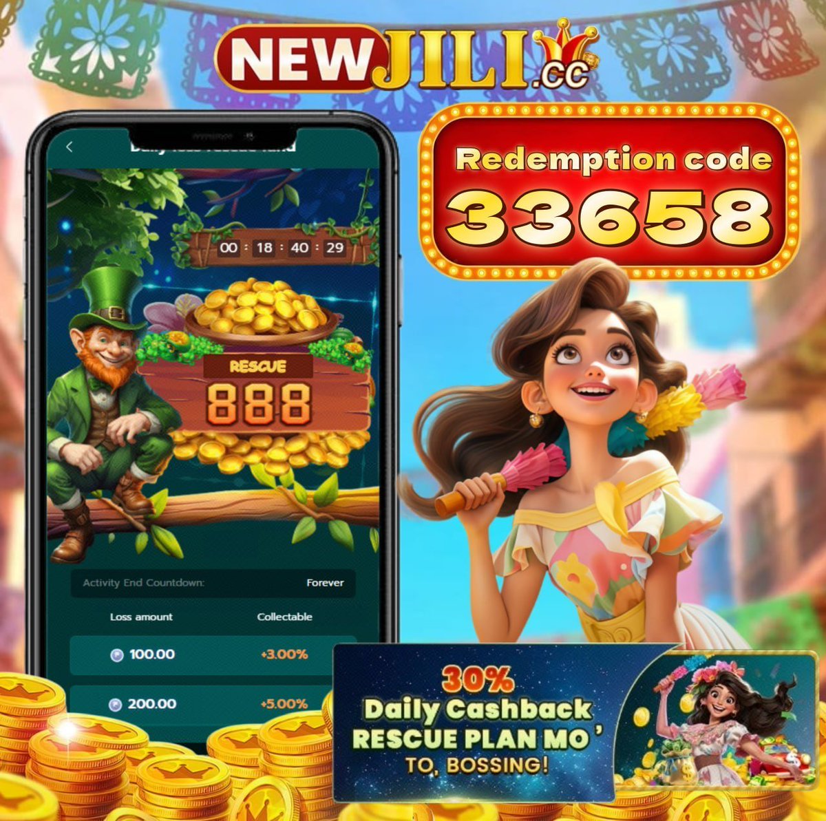 jili434's tweet photo. 🔑  Kodigo ngyon           :  3️⃣3️⃣6️⃣5️⃣8️⃣

😍 NATALO TODAY? HUWAG MAG-ALALA! Newjili 🤝
💸 DAILY LOSS BONUS
💰 Up to 30% REFUND — hanggang ₱300,000!
🧧 Automatic Red Envelope kinabukasan!
🎰 Mas mataas na qualifying bet, mas mataas ang posibleng refund! 💎 https://t.co/SvQZLKGqtl