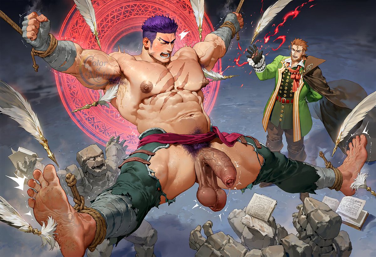 ColorofNight111's tweet photo. #AIart #BL #yaoi #r18  #Gay #yaoiAI #baraai #bara
Request
Fate/Grand Order
"Looks like the environmental buff this Micro-Singularity gives Caster is way too broken" https://t.co/fzzGZZ1X6F