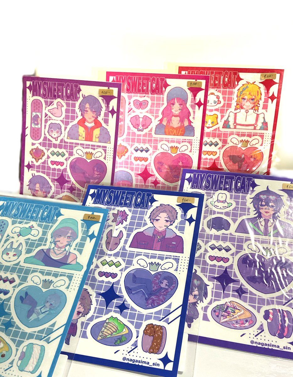 nagasima_sin's tweet photo. 『軌跡と夢物語展』と『ガタケット』にて、こちらの品物を販売します🎀
シール・チェキ風カード・ポーチがございます！
是非遊びにきてくださいませ！✨

スペース:A-04
サークル名:特♡盛パンケーキ（年齢非公開）

お品書きも後日ポストいたします📮

#軌跡と夢物語展RETURNS
#ガタケット185 https://t.co/chGwS74dNY
