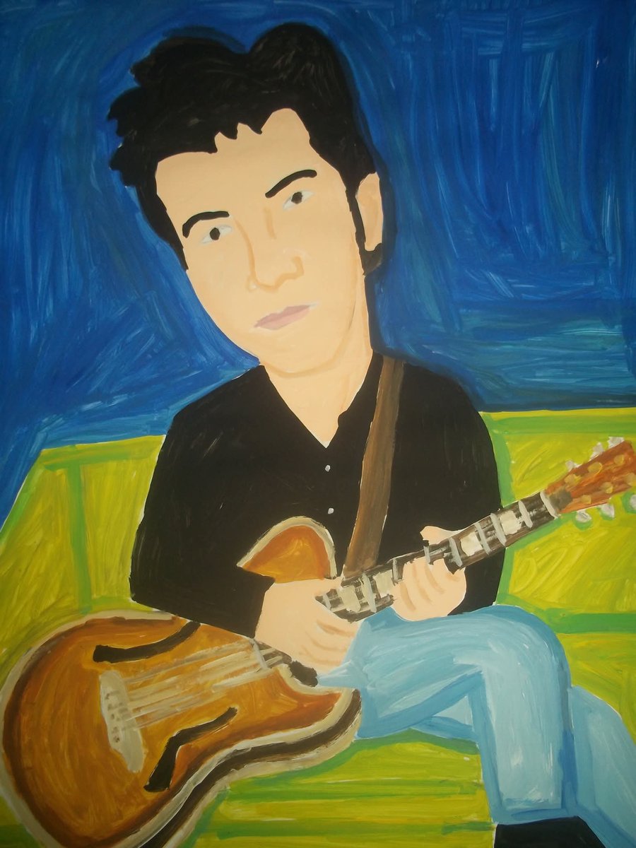 RonaldoByrd's tweet photo. Tribute to "Duncan Sheik" (1969-2026)....Singer-Songwriter and Composer....Best known for his 1996 single "Barely Breathing"....(Painting of Duncan Sheik by the Artist, "Ronaldo").... #duncansheik #painting #fanart #prolificartist #artistontherise https://t.co/BRjDVjvw32
