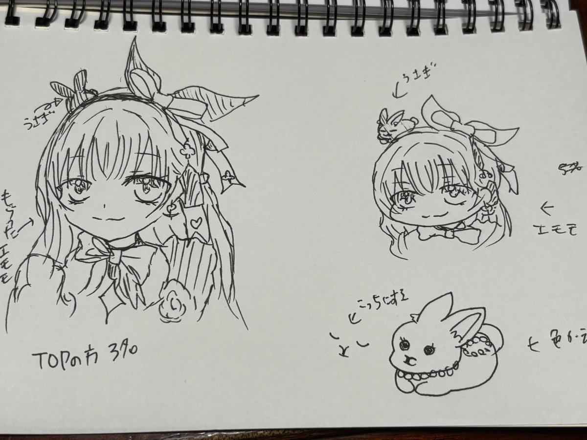 toki_rin0806's tweet photo. TOP3に
エモモ➕隠れうさぎ

3000以上の方に
ミニキャラ➕頭にうさぎ

5~の方に
うさぎ (色選べます)

アナログイラストᝰ✍🏻

エモモ頂けるかorイラスト描く時のエモモで描いちゃいます|ू･ω･` )

いらなくても送りつけます←

①参考エモモ
②昨日思いついた…大体こんな感じに！
③ᝰ✍🏻について https://t.co/8cXE7xRjH3