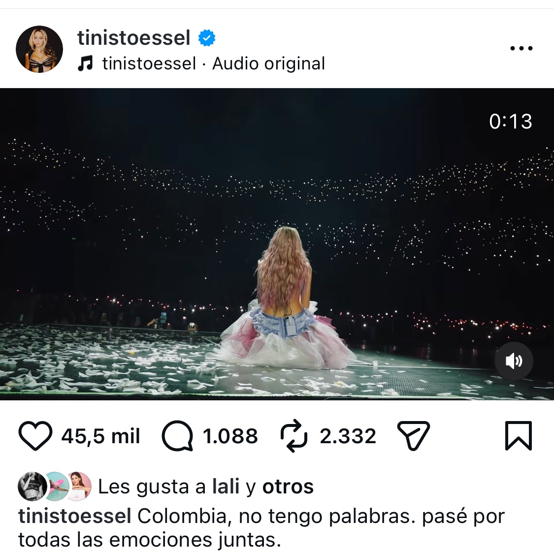 bdbdjjdbdjdj's tweet photo. Lo rápido q le puso Lali mg a Tini la viene likeando mucho yo no tengo dudas q va al river y de q Lali y Pedro estan invitados al casorio ❤️ https://t.co/vex4sXhRqq