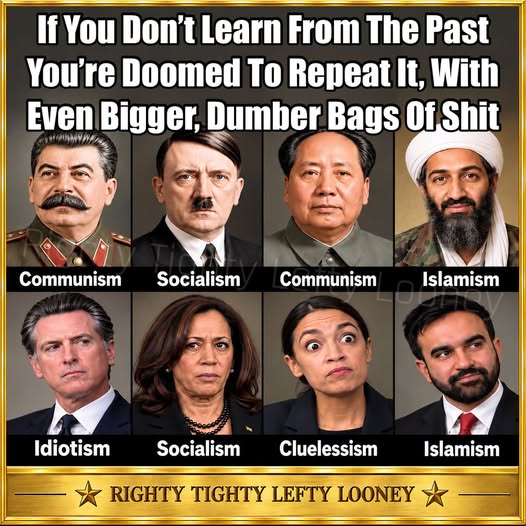 RYboating's tweet photo. This is why history needs to be taught in schools again. 😉

We are starting to repeat some really bad history with the crazy left. 

Please vote for America 1st candidates so we don't end up in a real mess! https://t.co/jx8S7cKNwU