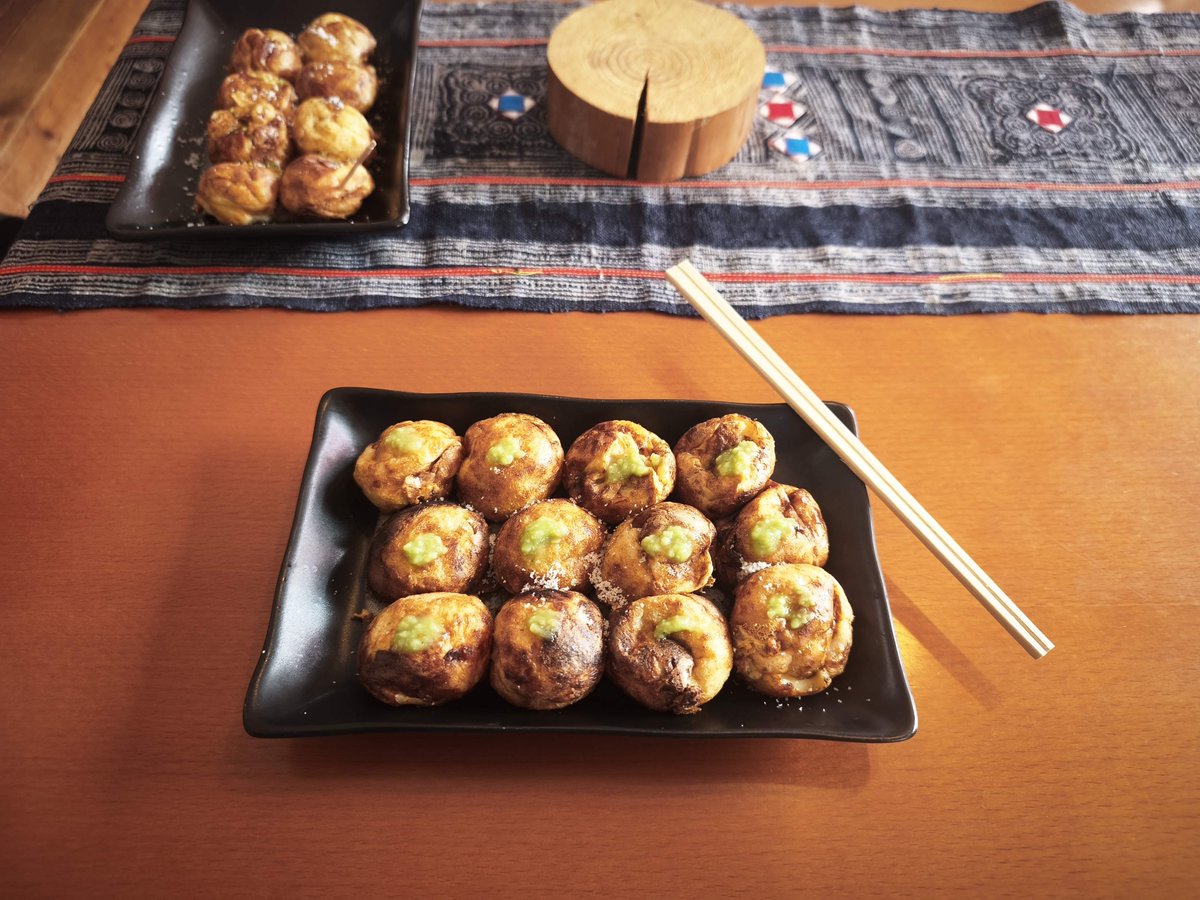 Roaming196263's tweet photo. 昨日はお疲れ様でした😀

たこ焼きにワサビはとても合う！お手軽輪行にK3は最適ですね👏👍 https://t.co/FFFulJVklG