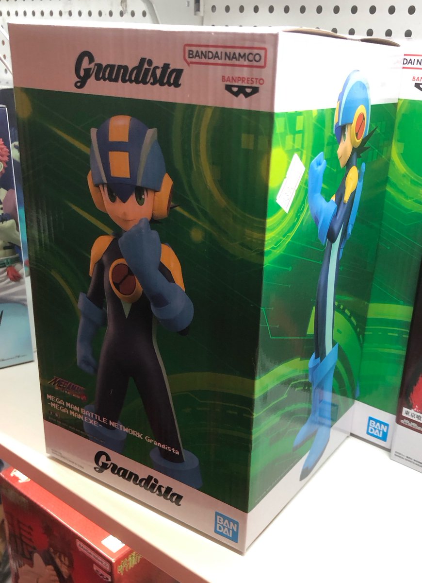 RockmanEXEZone's tweet photo. A look at the international box of Grandista Mega Man.EXE. It’s localized with the Mega Man Battle Network branding!

Source: Tamashii Nations Pop-Up Indonesia event https://t.co/Wyq4tNfYcf