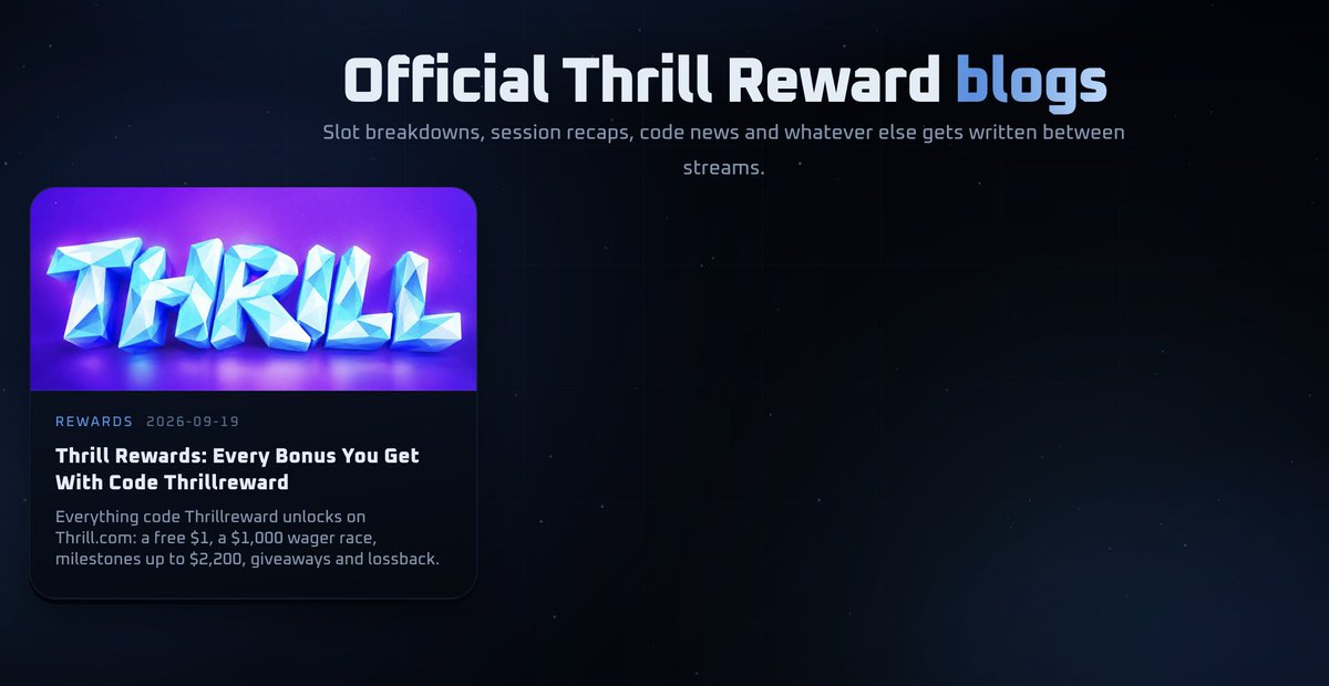 Thrillrewardcom's tweet photo. new blog post live ✅ https://t.co/G6b3QP3XYb