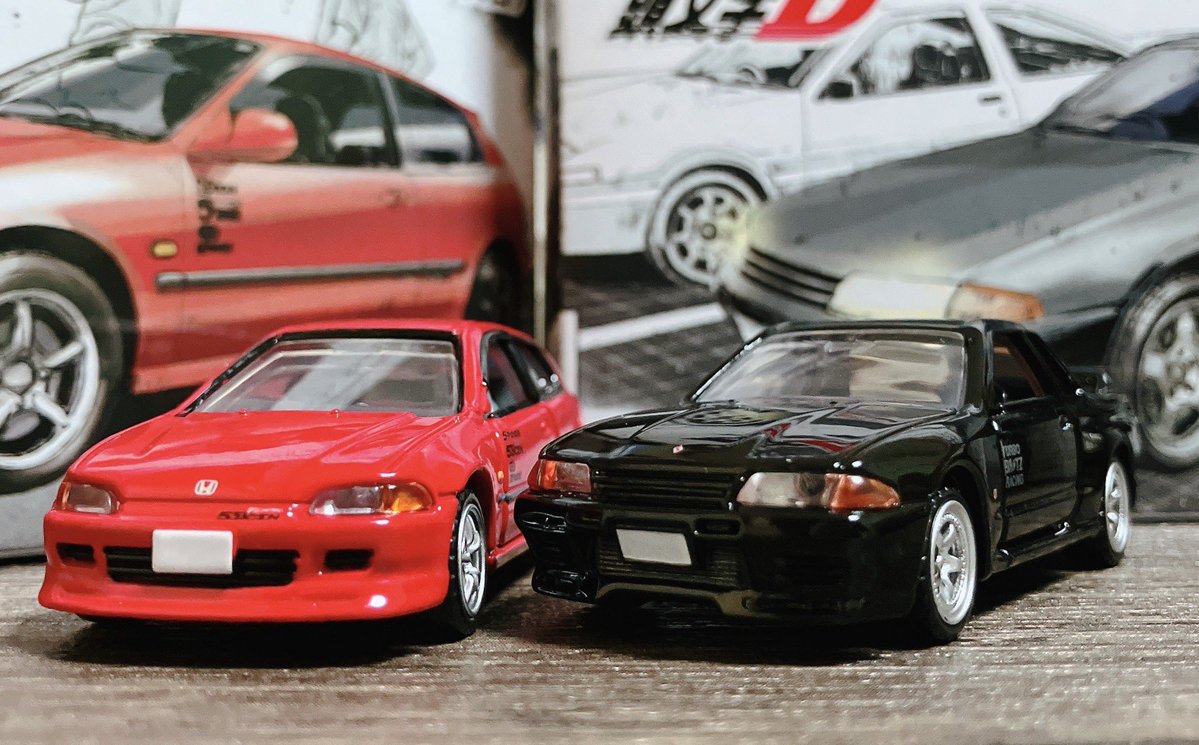 EmptyReset's tweet photo. #頭文字D
#イニD
#トミカ
予約してた奴等が届いたぜ〜！！
かなりイケてるぜ〜！！
（パイセンのS13はついでに買うた） https://t.co/2CvPlHWtAj