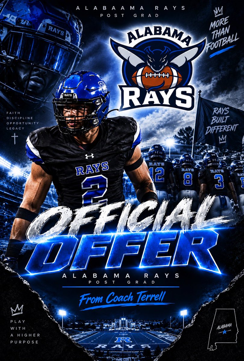 Rob_corrigan_'s tweet photo. I Am Beyond Blessed To Receive My 4th Offer From @ALRaysFootball , 
via @TheRedZoneCoach @LilphamMatt_QB 

@DrueStreich @Coachhyer61 @BolyardWeston @ckthegreatking7 @WPEagleFootball
@NINE41Media @941Blitz @247recruiting
@PrepRedzoneFL @Next_level_z @N3XTrecruiting
@CoaLBViking @Andy_Villamarzo @TheTop5s_